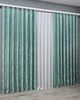 Комплект готових штор VR-Textil Жакард Sultan YL № 1292ш Бірюзовий 100х270 см 2 шт (31-563) - зображення 4
