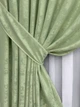 Комплект готових штор VR-Textil Жакард Sultan XO № 1147ш Світло-оливковий 100х290 см 2 шт (31-442) - зображення 5