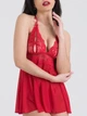 Еротичний прозорий пеньюар Lovehoney 3XL червоного кольору - зображення 3