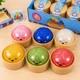 Антистресс сквиш Бао с глиттером Mystery Dumpling 8.5 см в контейнере 10 см | Мягкая игрушка антистресс пельмень колір сюрприз 1шт - изображение 3