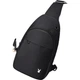 Сумка PLAYBOY Crossbody, чоловіча нагрудна сумка, сумка через плече, багатофункціональний рюкзак-слінг, повсякденний чохол для телефону на природі, чорний - зображення 2