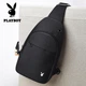 Сумка PLAYBOY Crossbody, чоловіча нагрудна сумка, сумка через плече, багатофункціональний рюкзак-слінг, повсякденний чохол для телефону на природі, чорний - зображення 5