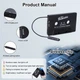 Автомобильный аудиоадаптер Beianshu ZHX-008 AUX кассета с Bluetooth 5.1, MP3-плеер для iPhone Samsung, Xiaomi Black - изображение 7