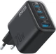 Мережевий зарядний пристрій Anker Charger - 70W, 3xUSB-C PD 3.0 & 1xUSB-A Black (A121CG11) - зображення 1