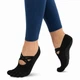 Носки для йоги черные с закрытыми пальцами нескользящие SP-Sport Yoga Socks 8954 размер 36-41 Black - изображение 3