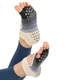 Носки для йоги с открытыми пальцами нескользящие трехцветные SP-Sport Yoga Socks 9813-2 размер 36-41 Black-Blue-Beige - изображение 6