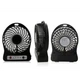Настольный мини вентилятор Mini Fan XSFS-01 USB с аккумулятором 4.5W Black, портативный охладитель воздуха - изображение 2