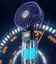 Вентилятор портативный складной с LED дисплеем и держателем для телефона аккумуляторный - изображение 3