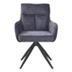 Стілець LEO Chenille Dark Grey - зображення 2