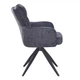 Стілець LEO Chenille Dark Grey - зображення 3