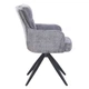 Стілець LEO Chenille Light Grey - зображення 3