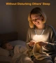 Светодиодный фонарик на шею для чтения книг Gritin, аккумуляторная лампа в постель с заботой о зрении - 4 цвета, 5 уровней яркости, плавное регулирование, таймер на 30 мин, более 80 ч работы, гибкая конструкция, легкая для вязания и ремонта - изображение 9