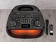 Портативна Bluetooth колонка ZPX Audio 2х10" RGB підсвічування 1000Вт USB FM мікрофон пульт Чорна (Z977XZ) - зображення 3