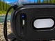 Портативная Bluetooth-колонка Black с FM-радио, фонариком, громкоговорителем и солнечной панелью (Z36GT) - изображение 4
