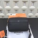 Мужская кожаная сумка через плечо 25х18х6 Hermes Black - изображение 6