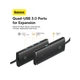 USB-хаб Baseus Lite Series 4-Port Type-C HUB Adapter (Type-C to USB 3.0*4 ) 1m Black - зображення 10