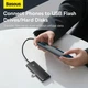 USB-хаб Baseus Lite Series 4-Port Type-C HUB Adapter (Type-C to USB 3.0*4) 25cm Black - зображення 13