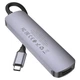 USB-хаб HOCO HB28 Type-C multi-function converter(HDTV+USB3.0+USB2.0+SD+TF+PD) Metal Gray - зображення 3