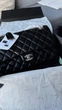 Жіноча сумка під Chanel Classic Double Flap 26*16 см чорна зі срібною фурнітурою - изображение 4
