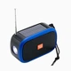 Bluetooth колонка TG632 (FM радіо, ліхтарик, сонячна панель)- голубий - изображение 1