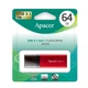 Флеш-накопичувач Apacer USB 3.2 Gen 1 AH25B 64Gb Red - зображення 2