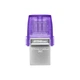 Флеш-накопичувач Kingston USB 3.2 DT microDuo 3C 256GB (Type-A/Type-C) (200Mb/s) - зображення 1