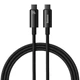 Кабель Baseus Tungsten Gold Fast Charging Data Cable Type-C to Type-C 240W 2m Black - изображение 1