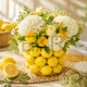 Ваза порцелянова Lemon (Лимон) Жовтий D21 х 14 см (457-324) - изображение 1