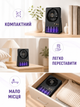 Вентилятор портативный настольный 2в1 черный с ловушкой для комаров, LED-дисплеем, аккумулятором 3000 mAh и Type-C (49675985) - изображение 5