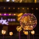 Садовый светильник на солнечной батарее в форме шара с 30 LED декоративный уличный фонарь для газона и дачи с теплым светом и автоматическим включением комплект 4 штуки высотой 90 см - изображение 7
