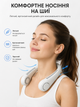 Портативный вентилятор на шею X5 Leafless Hanging Neck Fan, безлопастной, аккумуляторный, белый - изображение 3