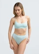 Бесшовный топ в рубчик на тонких бретелях Giulia CAMI TOP RIB S/M Green-mint, женский из микрофибры, повседневный - изображение 2