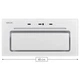 Кухонная вытяжка Weilor LUMINA WBG 65 WHITE - изображение 2