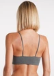 Бесшовный топ в рубчик на тонких бретелях Giulia CAMI TOP RIB L/XL Grey-poppy seed, женский из микрофибры, повседневный - изображение 2