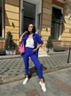 Женский костюм тройка синий 46-48 б1403.25 - изображение 1