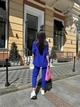Женский костюм тройка синий 46-48 б1403.25 - изображение 5