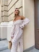 Женское платье муслиновое макси бело-красное 42-48 р5041.м462-1 - изображение 7