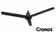 Вентилятор потолочный Cronos FC11-120 Czarny 120 см 30 Вт 230 об/мин с таймером и пультом ДУ Черный - изображение 1