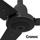 Вентилятор потолочный Cronos FC11-120 Czarny 120 см 30 Вт 230 об/мин с таймером и пультом ДУ Черный - изображение 5