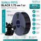 SUNLU PETG Filament Black 1 кг 1.75 мм – Пластик (філамент) для 3D-принтера, Чорний, на котушці - зображення 2