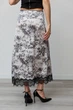 Спідниця жіноча Estilo повсякденна-casual шовк молочний-графіт абстракція 05-056 42р - изображение 2