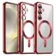 Чехол Fiji Chrome для Samsung Galaxy S25 (S931) с MagSafe и защитой камер Red - зображення 1