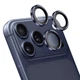 Защитное стекло на камеру Fiji Metal Lens для Apple iPhone 17 Pro для линз с металлической рамкой Dark Blue - изображение 1