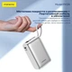 Повербанк 30000 mAh 65W для ноутбука Foneng PX128 з LED дисплеєм і швидким заряджанням PD/QC USB-C порт вбудований кабель Type-C універсальний потужний портативний повер банк 30 000 power bank павербанк для телефона iPhone Samsung роутера планшета сірий - изображение 5