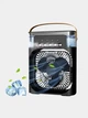 Портативний універсальний настільний міні-кондиціонер Mini Cooling Fan чорний з підсвічуванням USB-вентилятор зволожувач і таймер компактний вентилятор для офісу та дому міні-охолоджувач повітря portable cooling fan для спальні - изображение 6