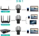 Двоканальний Ретранслятор підсилювач бустер сигналу Репітер WIFI Kerui U13 1200Mb/s точка доступу маршрутизатор 2.4G 5Ггц повторювач Wi-Fi мережі Розширення покриття бездротового інтернет 220В подовжувач wi fi двохдіапазоний вайфаю Black - зображення 3