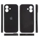 Чохол для iPhone 16 силіконовий Soft-touch Silicone Case Full Size with Frame (AA) Black - зображення 5