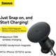 Автомобильный держатель для телефона з бездротовою зарядкою Baseus CW01 Black (C40141001111-00) - изображение 9