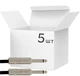 Комплект патч-кабелей GEWA Pro Line Mono Jack 6.3 мм/Mono Jack 6.3 мм 0.3 м х 5 шт (RG-190685) - изображение 1