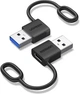 Адаптер Ugreen 10Gbps USB to USB C Adapter швидке заряджання 2 шт Black (LS502) - зображення 1
